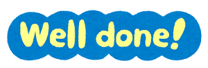 well done